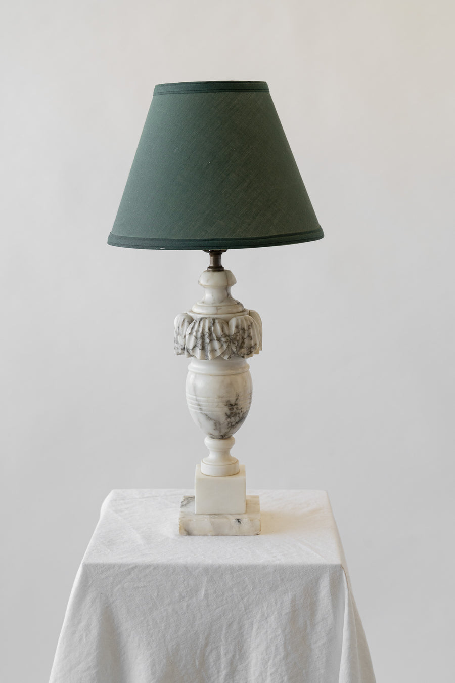 Pair of Marble Table Lamps