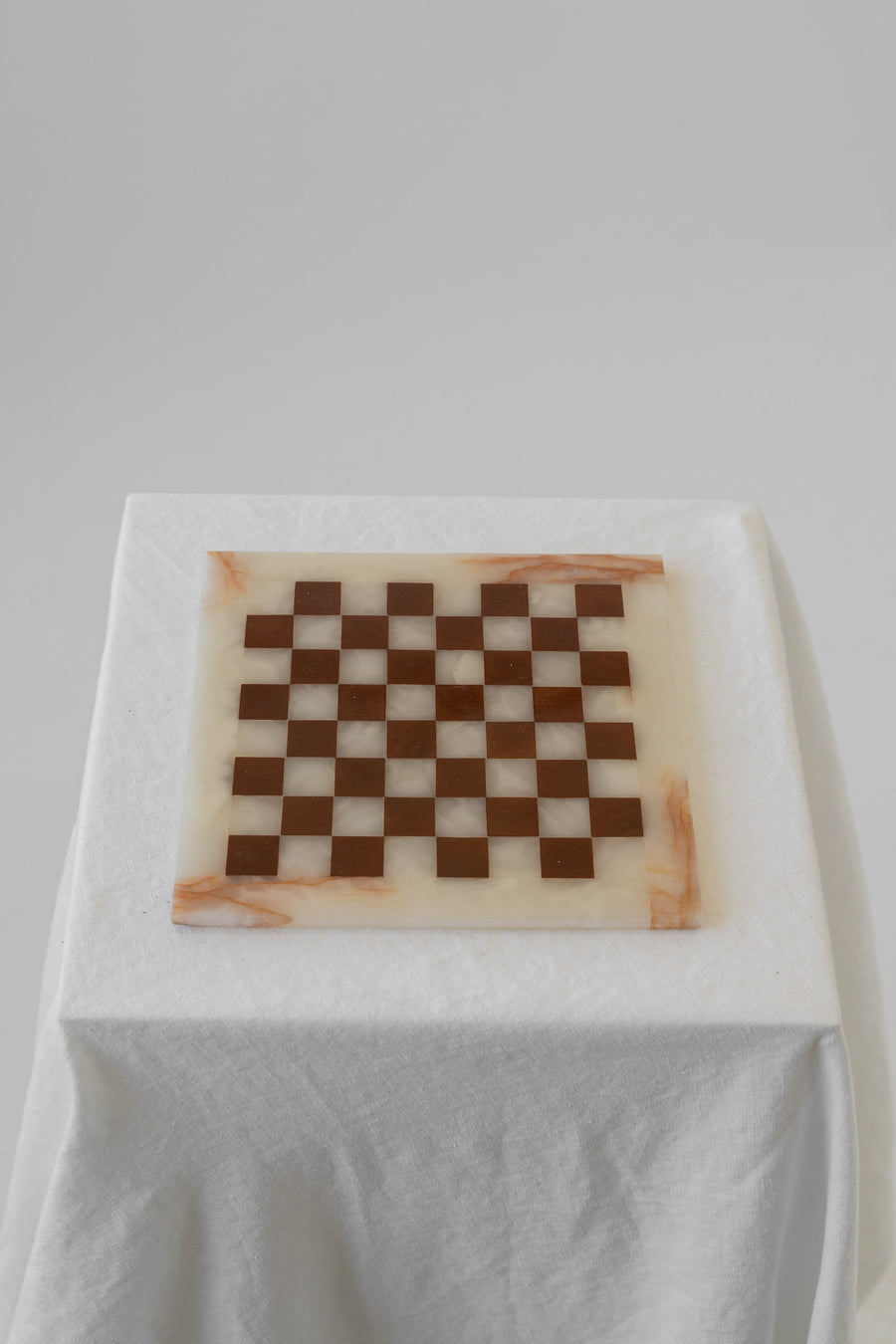 Small Marble and Alabaster Chess Set