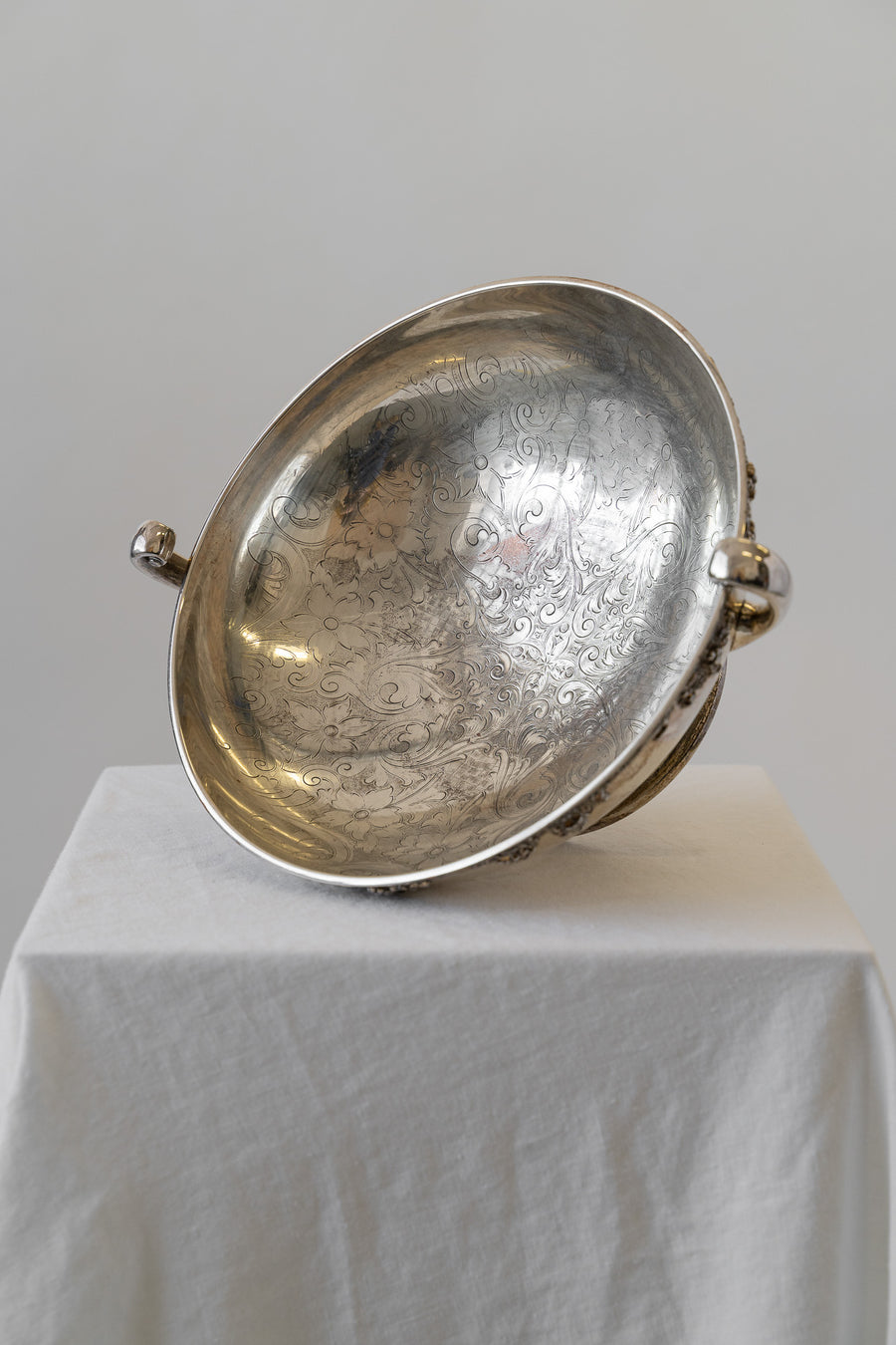 Antique Silver Punch Bowl