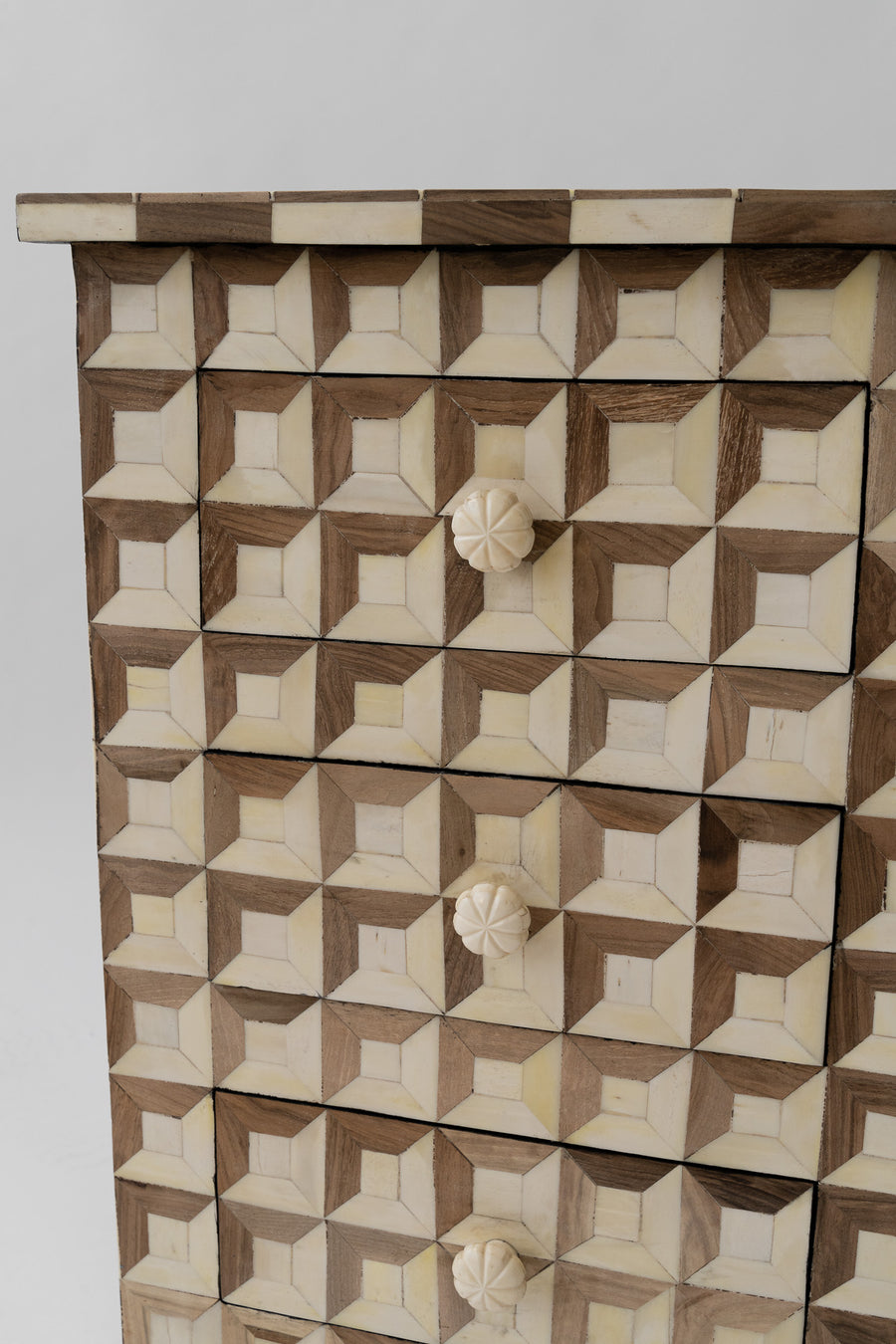 Bone Inlay Nightstand – Caroline Turner Interiors