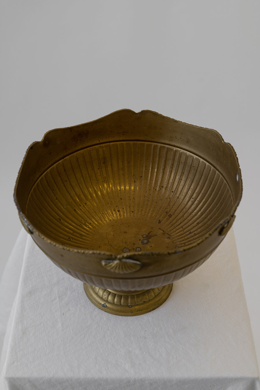 Brass Shell Compote Bowl