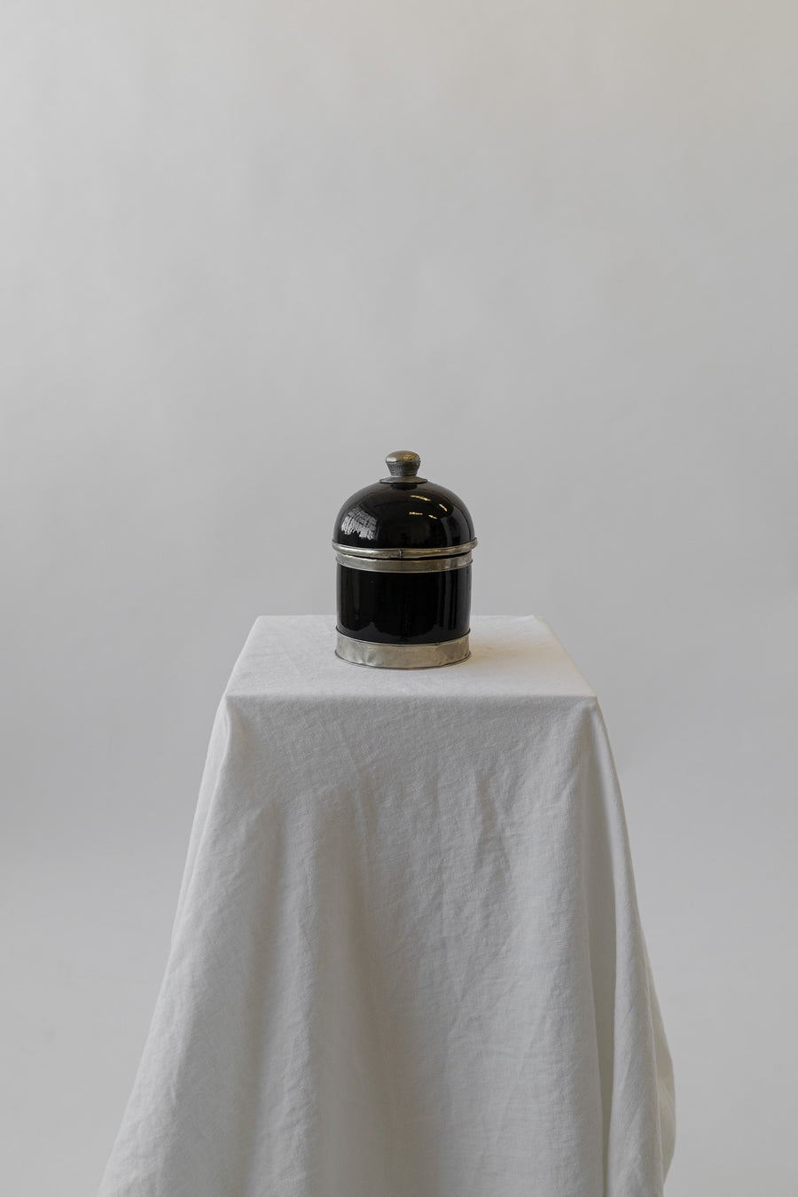 Dome Top Black Canister