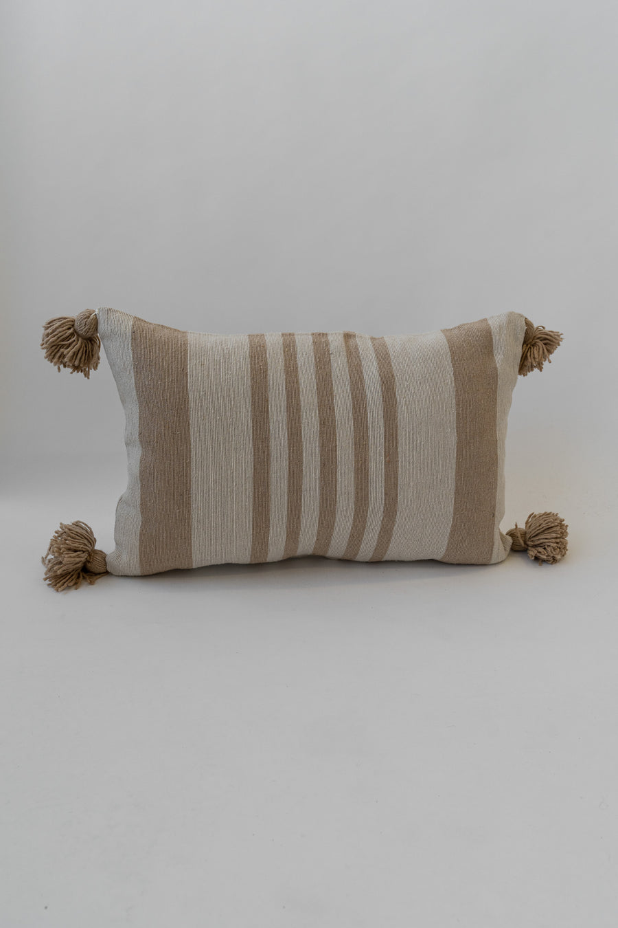 Natural Thick Stripe Pillow
