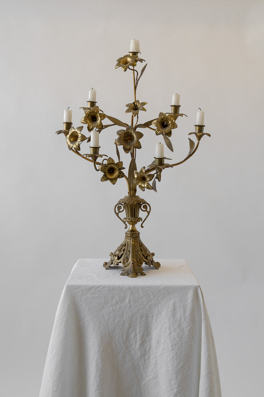 Pair of Brass Candelabras – Caroline Turner Interiors
