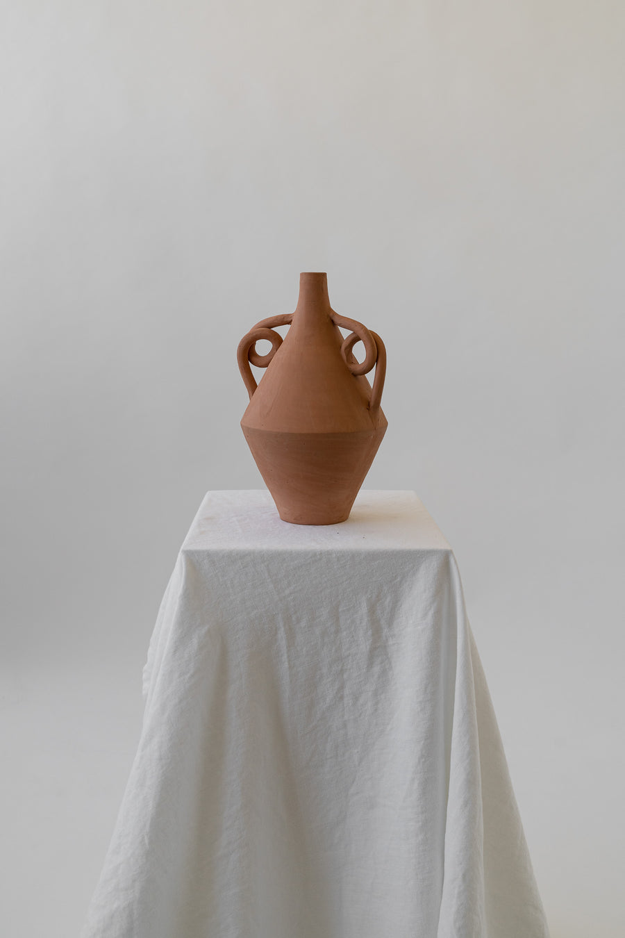 Terracotta Vase with Looped Handles