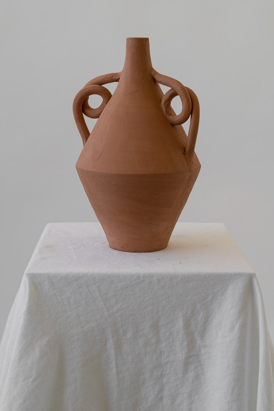 Terracotta Vase with Looped Handles