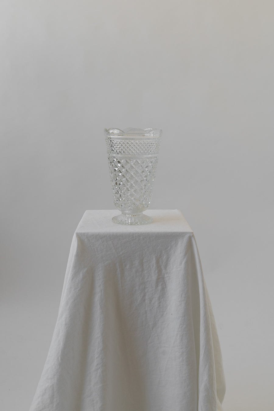 Vintage Crystal Cut Vase